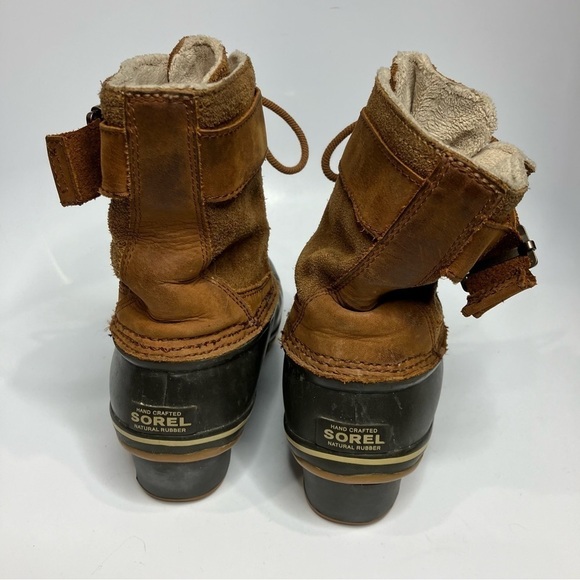 Sorel winter fancy lace up boots duck boots size 8.5 - Picture 8 of 10